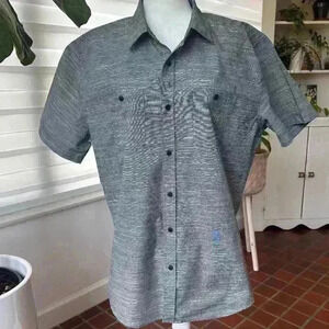 Holton Gray Short Sleeve Shirt - Size Large